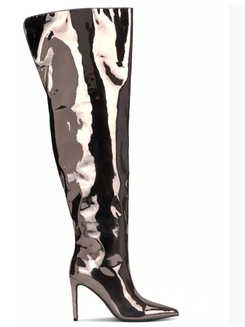 INC Women’s Sedona Pewter TPU Over-the-Knee Stiletto Boots Sz 5.5 NWOB